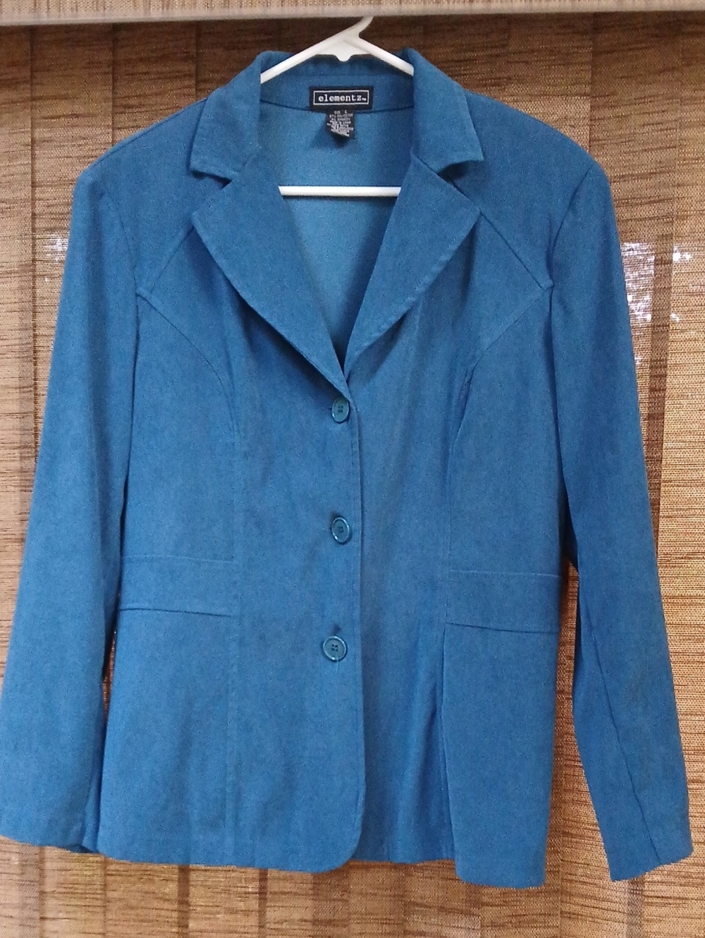 Elementz Blue Women's Tailored Blazer Jacket